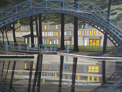 Jean-Luc Lecoindre Vintage Print - Original Lithograph 1980's