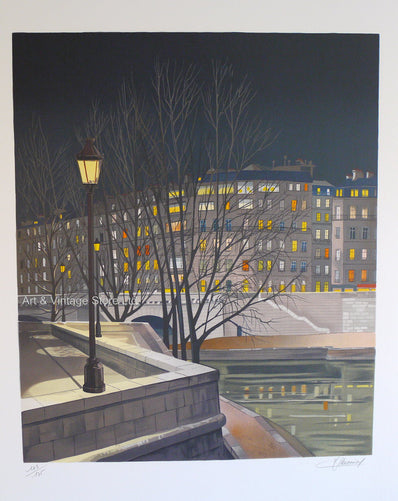 Jean-Luc Lecoindre Vintage Print - Original Lithograph 1980's