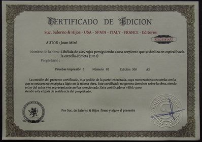 Joan Miró - Hand Pressed Print