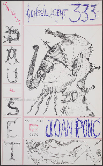 Joan Ponç  - Original Artist Poster 1974