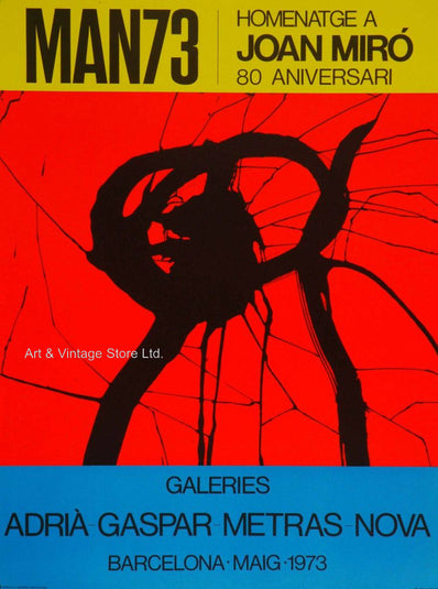 Joan Miró Original Artist Poster 1973