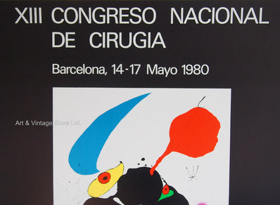 Joan Miró Original Artist Poster 1980
