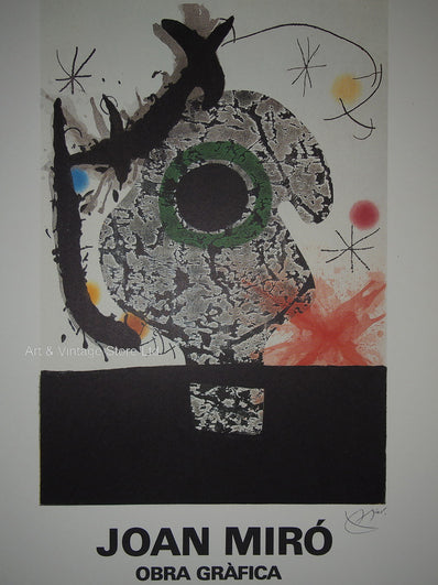 Joan Miró Original Artist Poster 1982