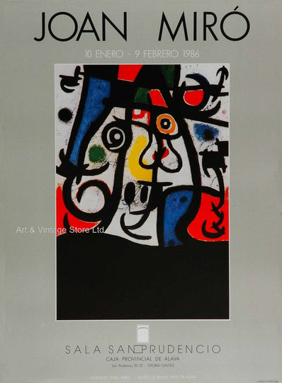 Joan Miró Original Artist Poster 1986