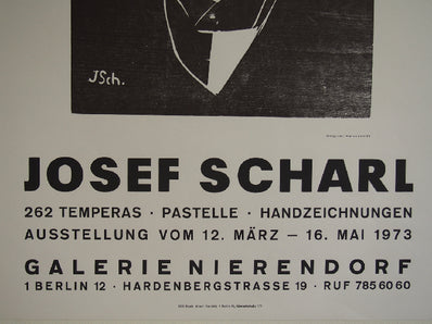 Joesf Scharl Original Woodcut Poster 1973