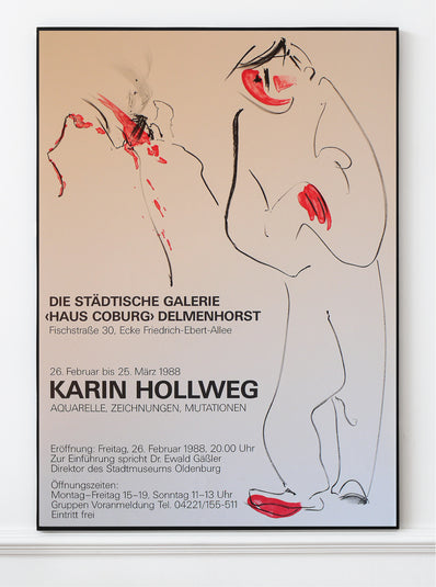Karin Hollweg - Original Artist Poster 1988