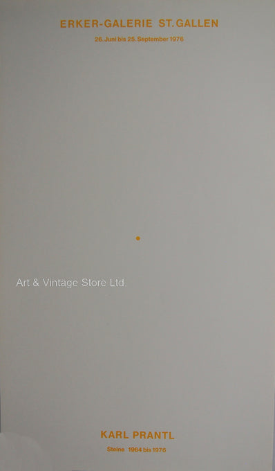 Karl Prantl - Original Artist Poster 1976