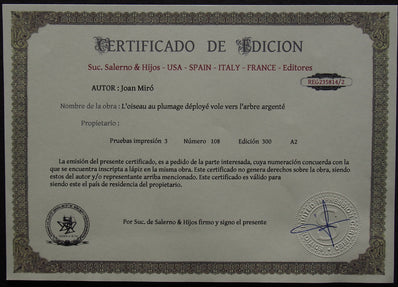 Joan Miró - Hand Pressed Print