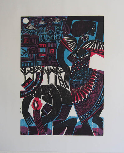 Lother Weiss - Original Woodcut