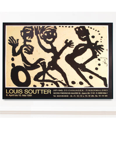 Louis Soutter original Artist Poster 1991