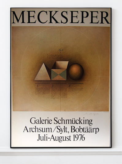 Frederich Meckseper - Hand signed Original Artist Poster 1976