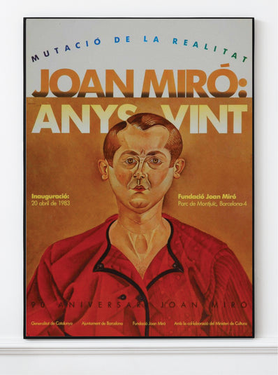 Small Joan Miró Original Artist Poster 1983