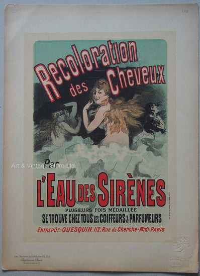 Jules Chéret - Original Stone Lithograph 1898