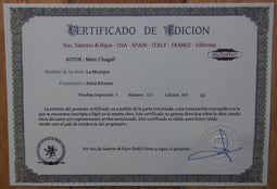 Marc Chagall - Hand Pressed Print