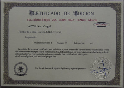 Marc Chagall - Hand Pressed Print