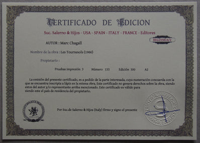 Marc Chagall - Hand Pressed Print