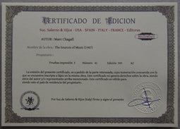 Marc Chagall - Hand Pressed Print