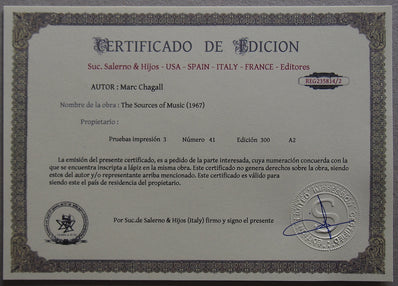 Marc Chagall - Hand Pressed Print