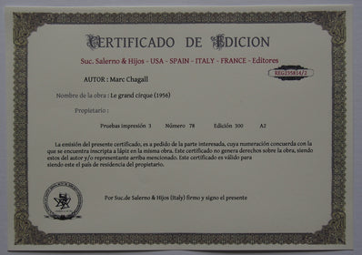 Marc Chagall - Hand Pressed Print