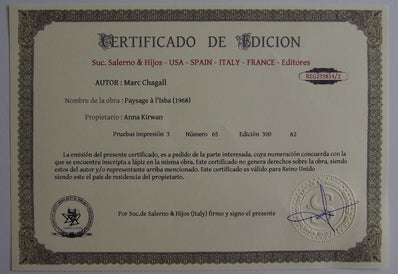 Marc Chagall - Hand Pressed Print