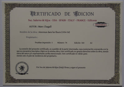 Marc Chagall - Hand Pressed Print