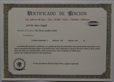 Marc Chagall - Hand Pressed Print