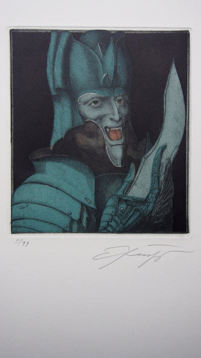 Ernst Fuchs - Original Limited Edition Etching & Aquatint