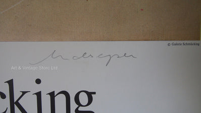 Frederich Meckseper - Hand signed Original Artist Poster 1976