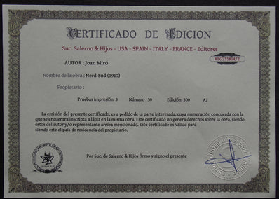 Joan Miró - Hand Pressed Print