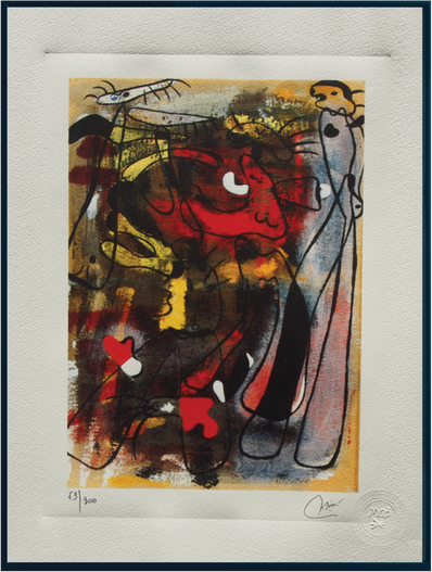 Joan Miró - Hand Pressed Print