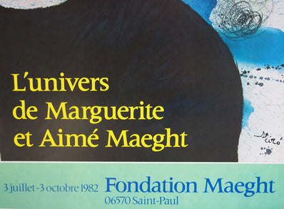 Joan Miró Original Artist Poster 1982