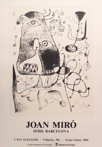 Joan Miró Original Artist Poster 1984