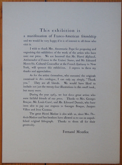 André Brasilier Vintage Print - Original Lithograph 1964