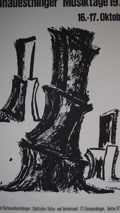 Fritz Wotruba - Original Artist Poster 1971