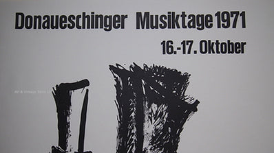 Fritz Wotruba - Original Artist Poster 1971