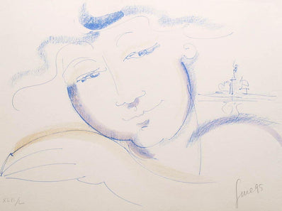 Nicola Sene - Vintage Hand Signed Lithograph