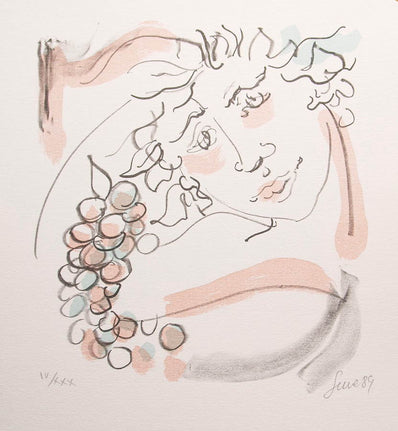 Nicola Sene - Vintage Hand Signed Lithograph