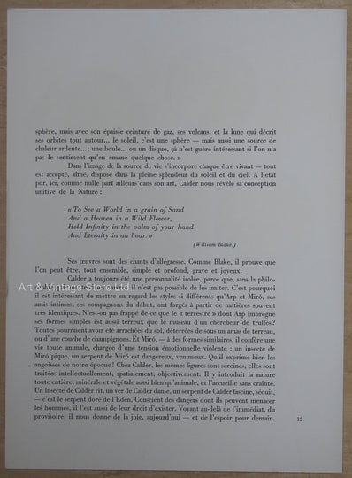 Alexander Calder Print - Original Lithograph 1966