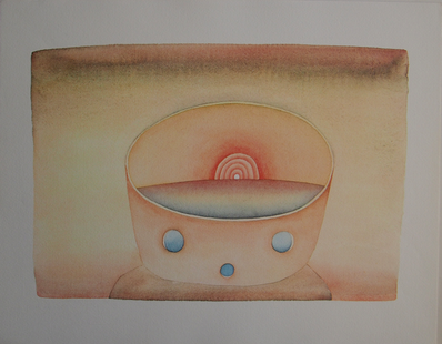 Jean-Michel Folon Vintage Print 1974