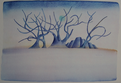 Jean-Michel Folon Vintage Print 1974