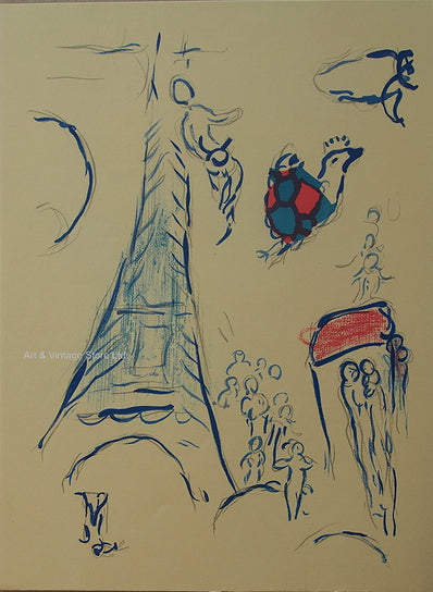 Marc Chagall - Original Lithograph 1965