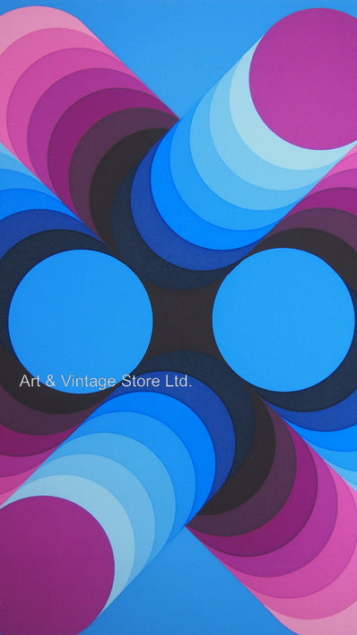Victor Vasarely - Hand Signed Serigraph 1979 - Collectible Art