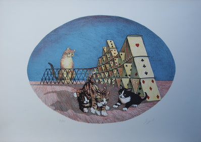 Original Hand Pulled Print - Hand Signed Lithograph