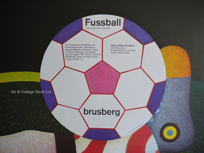Fussball Original Artist Poster 1970