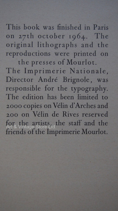 Maurice Estève Vintage Print - Original Lithograph 1964