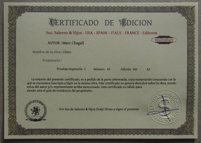 Marc Chagall - Hand Pressed Print