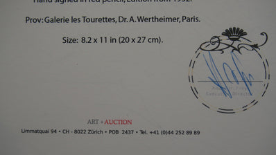 Pablo Picasso -  Hand Signed Lithograph 1952