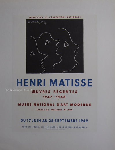 Henri Matisse Vintage Print - Original Lithograph 1959