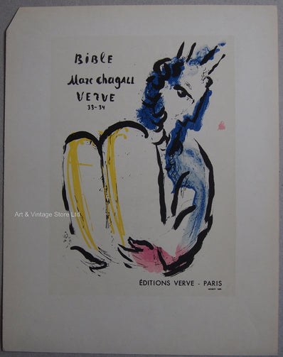 Marc Chagall Vintage Print - Original Lithograph 1959