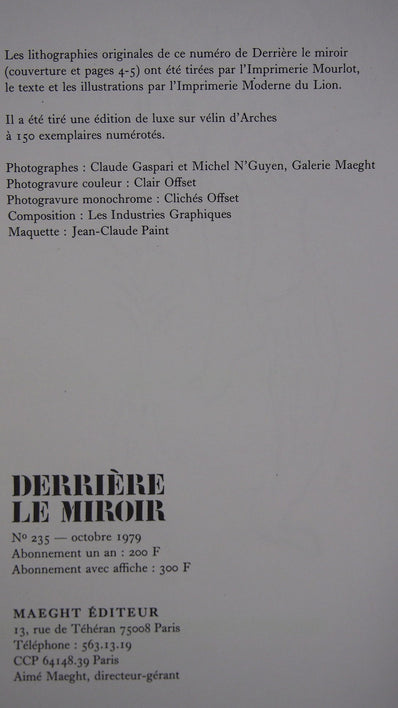 Marc Chagall Vintage Print 1979 - Original Lithograph